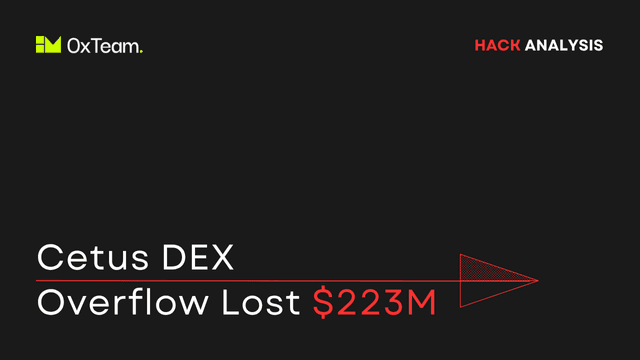 Cetus DEX Overflow Hack: $223M Lost to Unchecked Arithmetic
