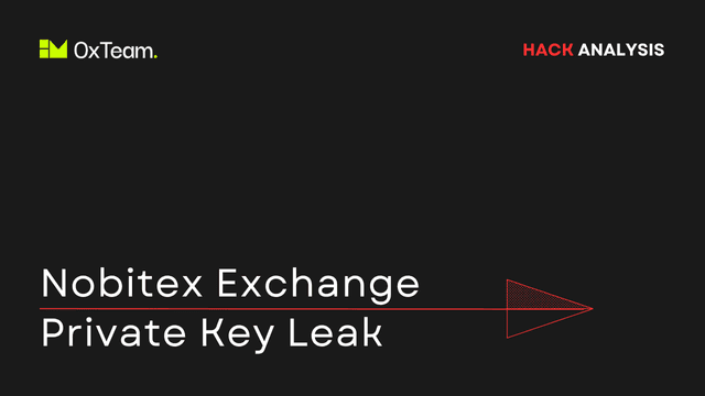 Nobitex Exchange Hack: Private Key Leak and Nation-State Intrusions
