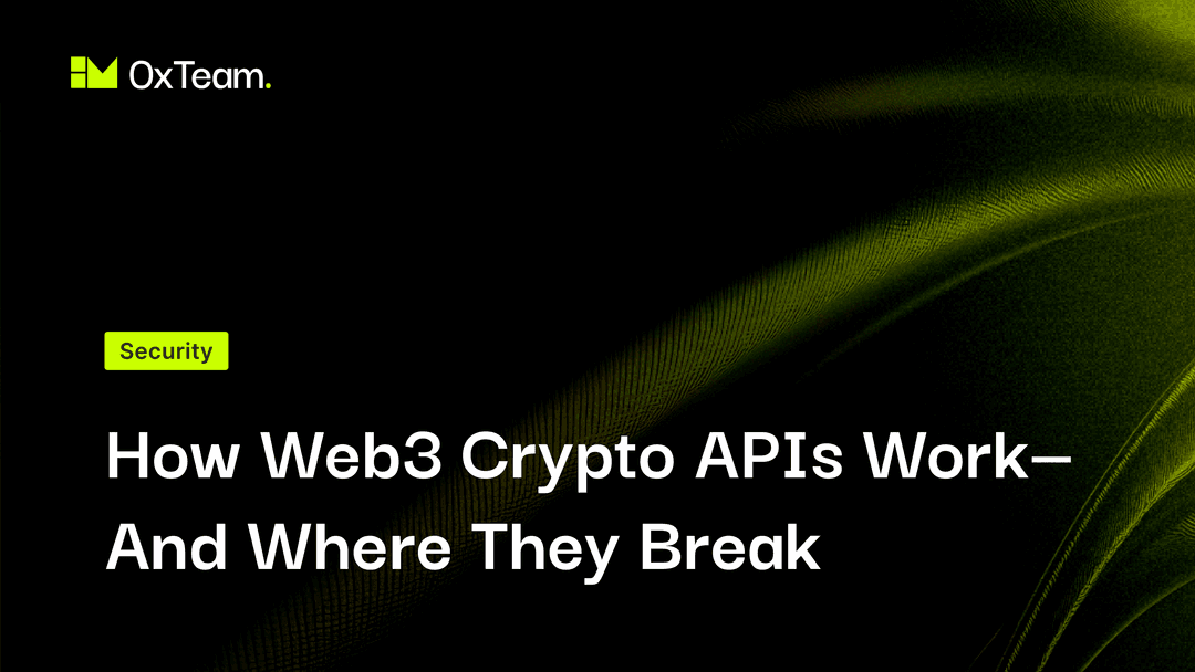 What Are Web3 Crypto APIs and How Does Their Security Architecture Work?
