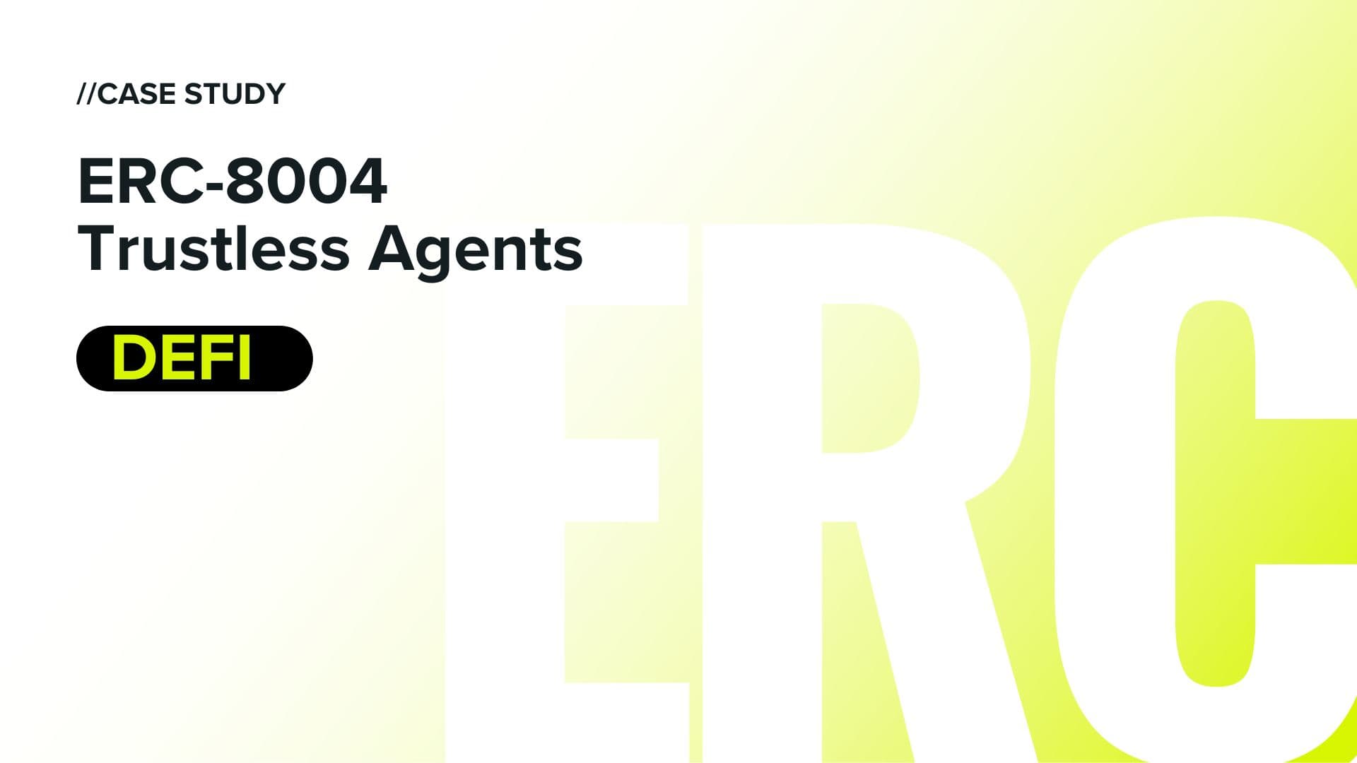 What Is ERC-8004? A Technical Breakdown